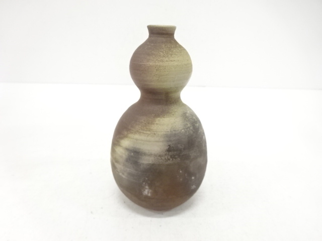  作家物　備前焼　瓢　花入